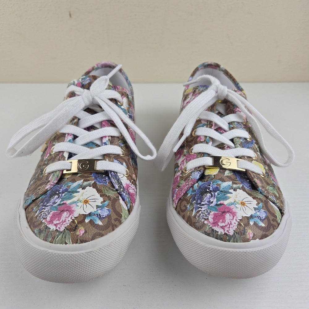 G by Guess GBG Los Angeles Backer Women's Size 8.5 Pink/White/Floral Shoes - Picture 5 of 16